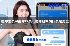 德甲怎么评冠军球员（德甲冠军为什么是奖盘）